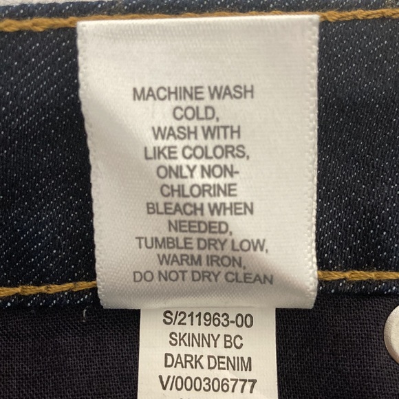 BANANA REPUBLIC Women’s Limited Edition Dark Wash Skinny Bootcut Jeans Size 28 - Picture 9 of 10